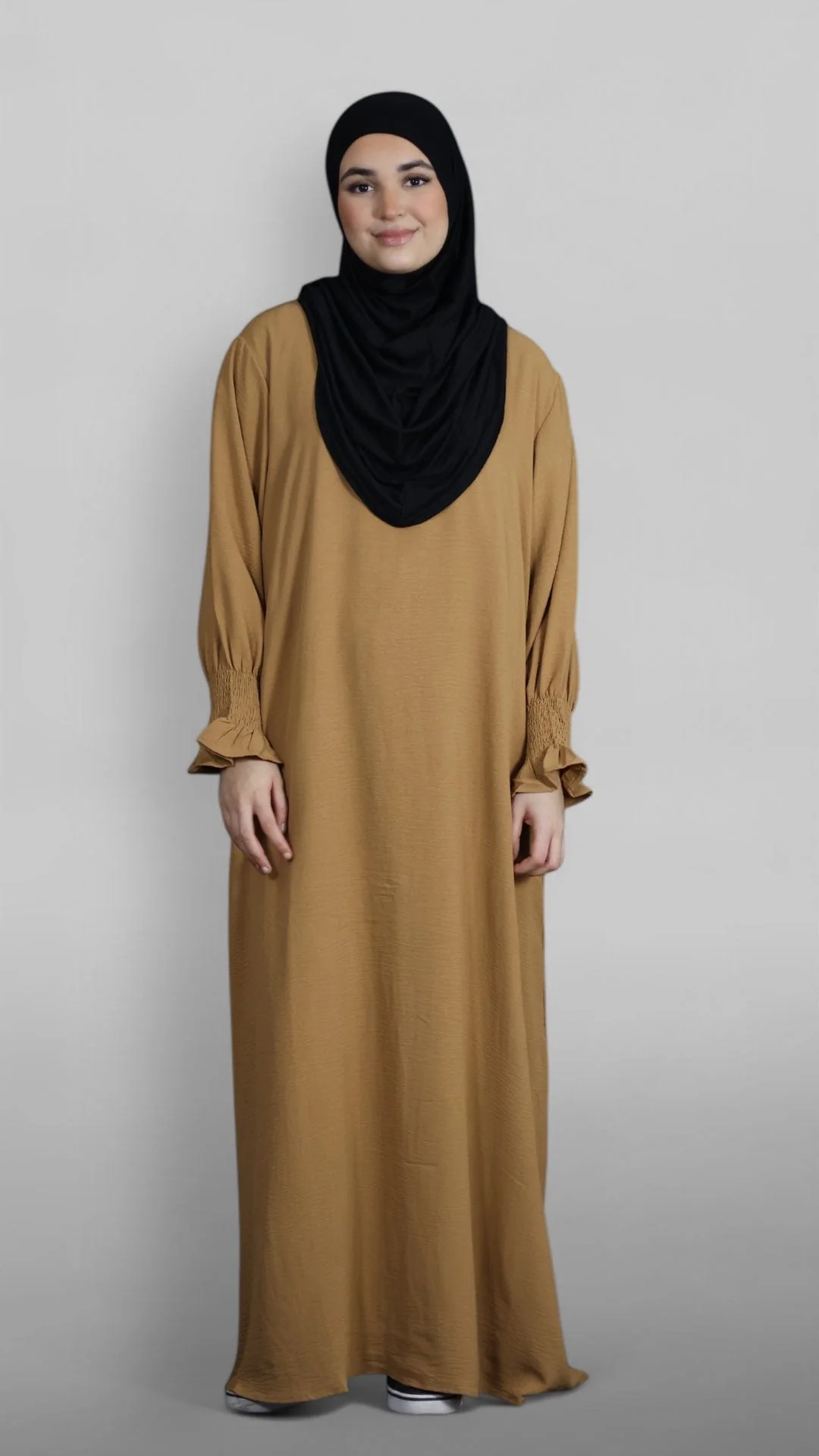 Crinkle Khimar-Sæt (Caramel) - Image 6