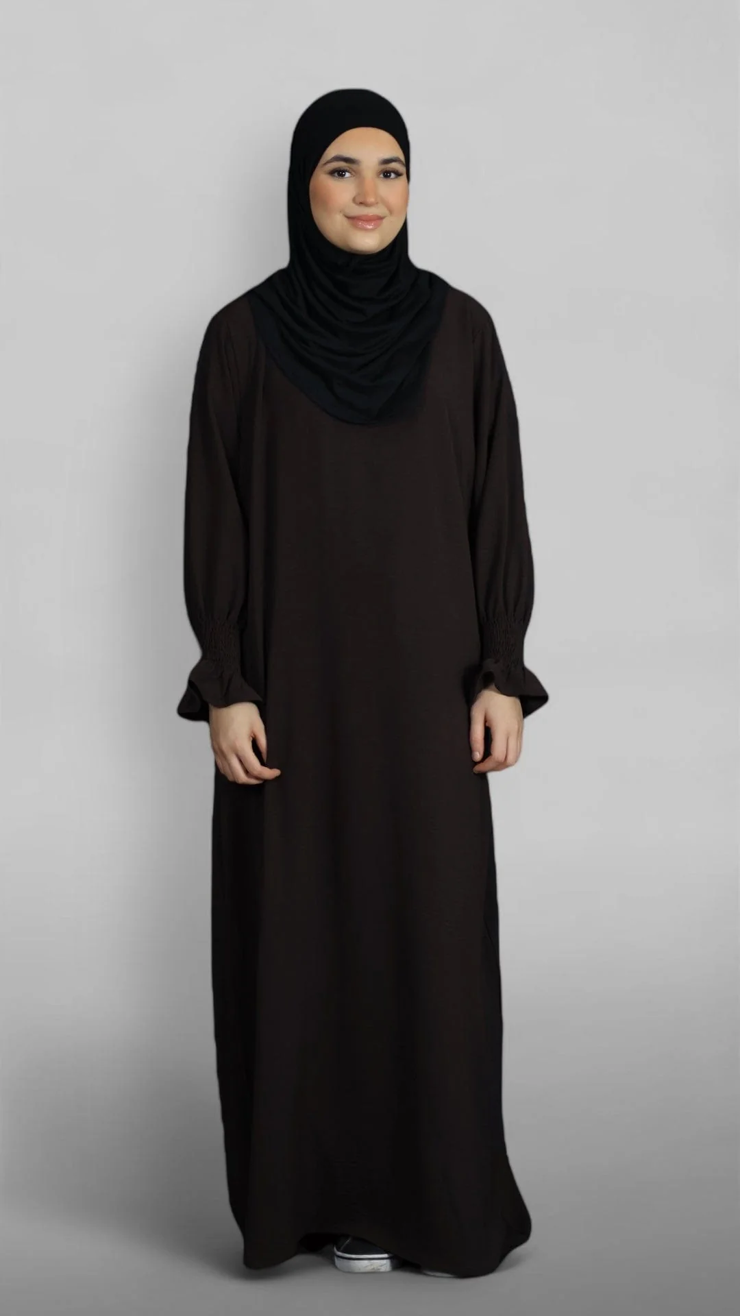 Crinkle Khimar-Sæt (Coffee) - Image 5
