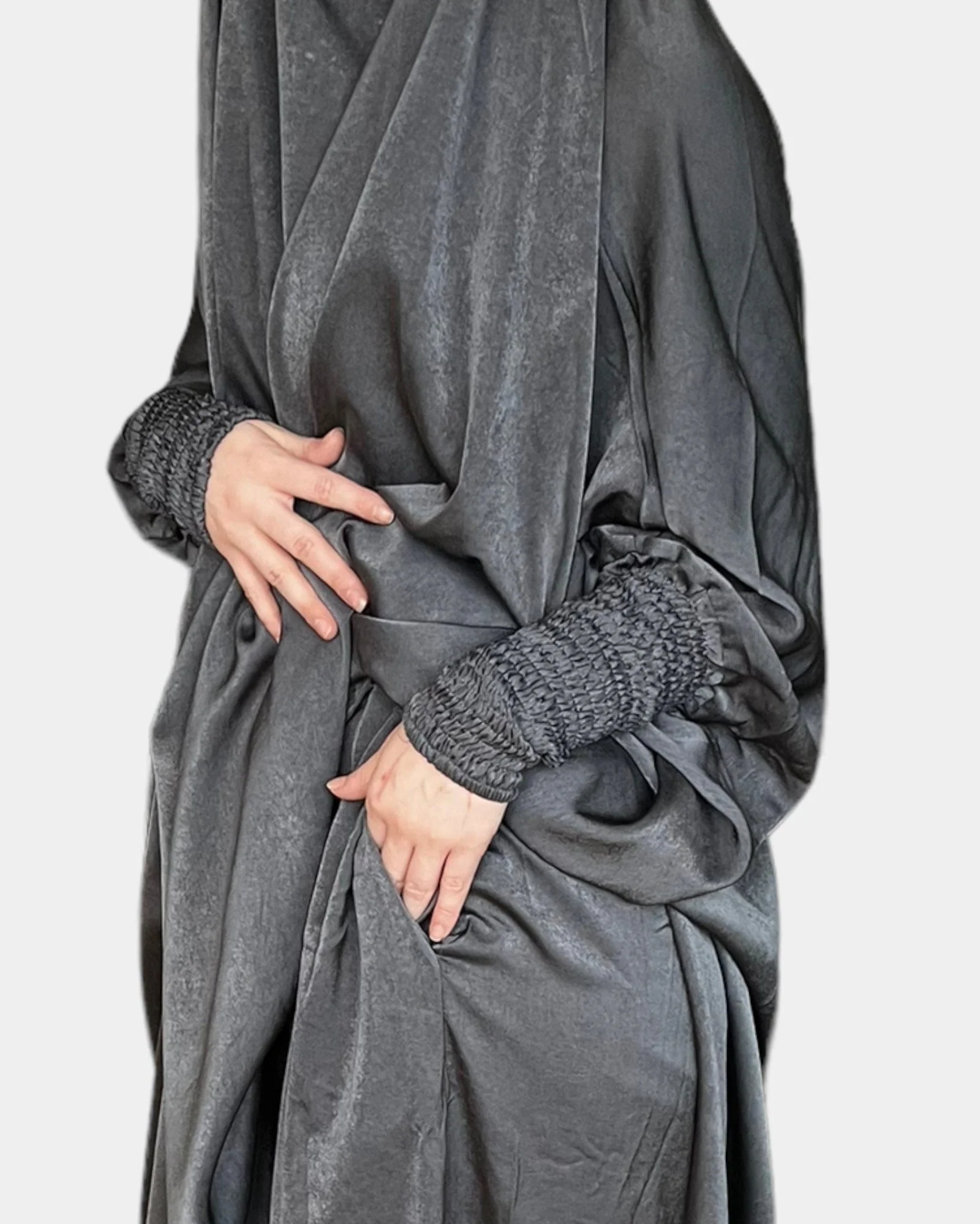 Diamond Jilbab 2-delt (Slate) - Image 3