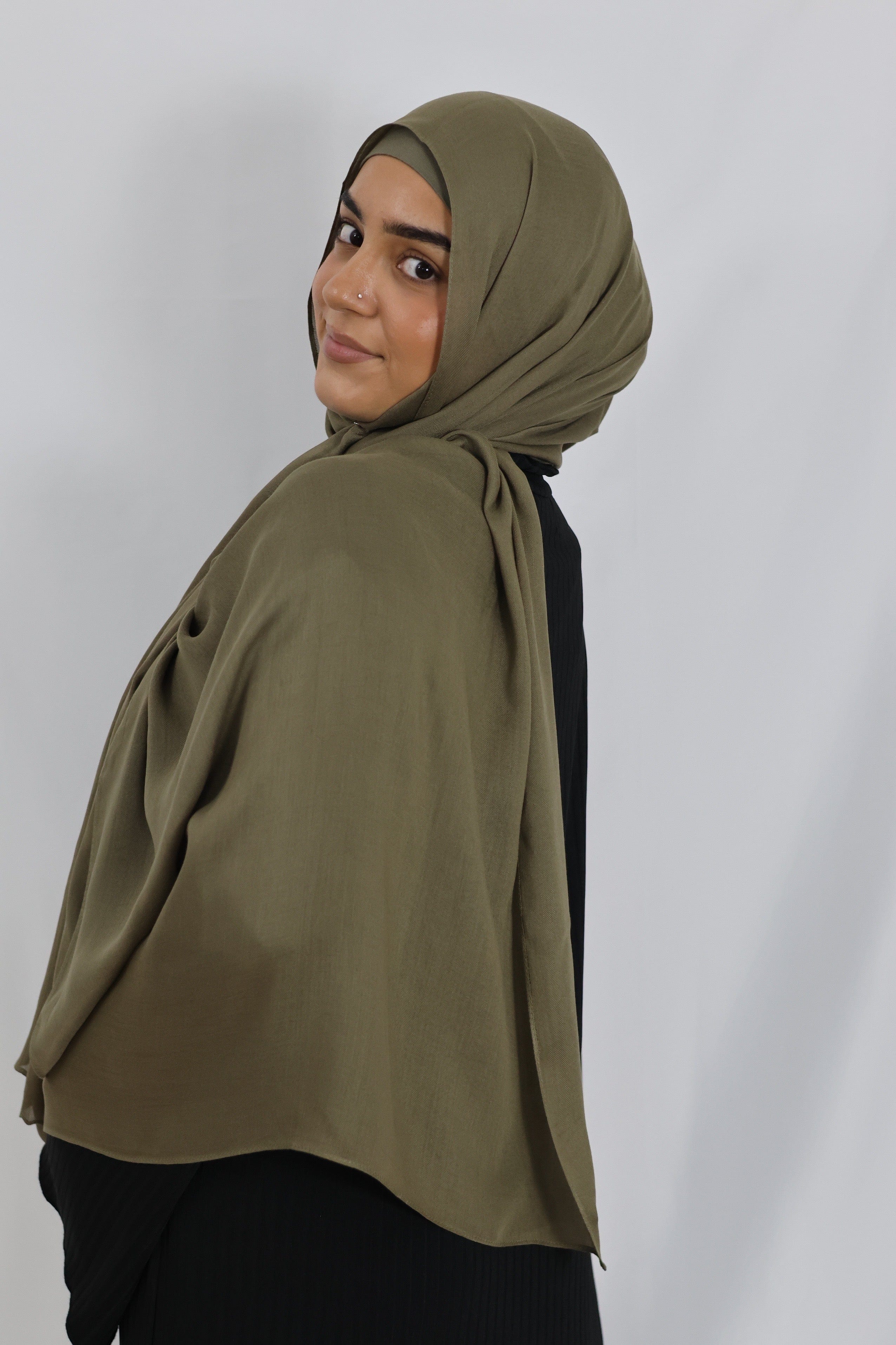 Matchende Luxe ECO Modal Sæt (Dusty Olive) - Image 4