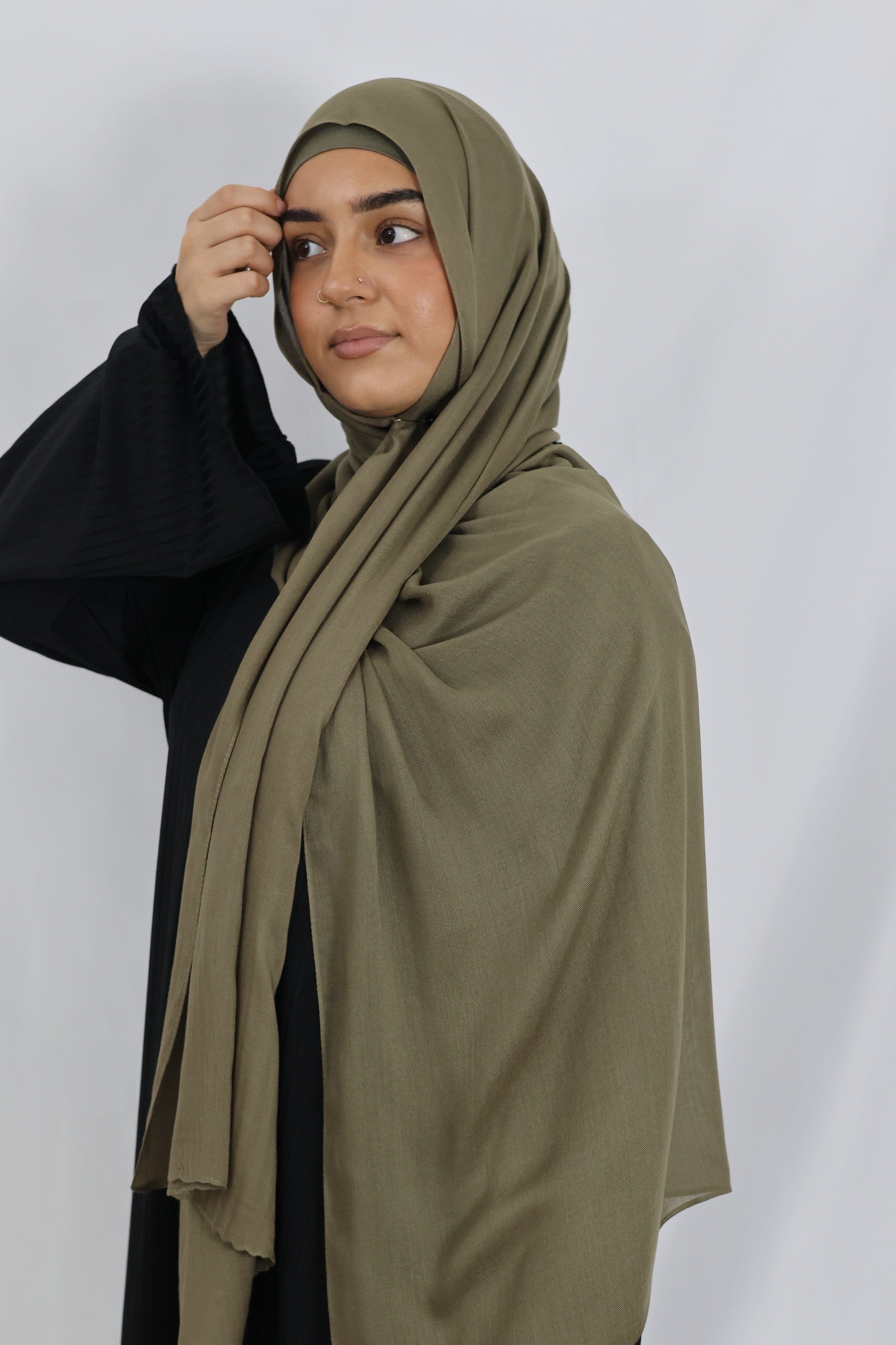 Matchende Luxe ECO Modal Sæt (Dusty Olive) - Image 5