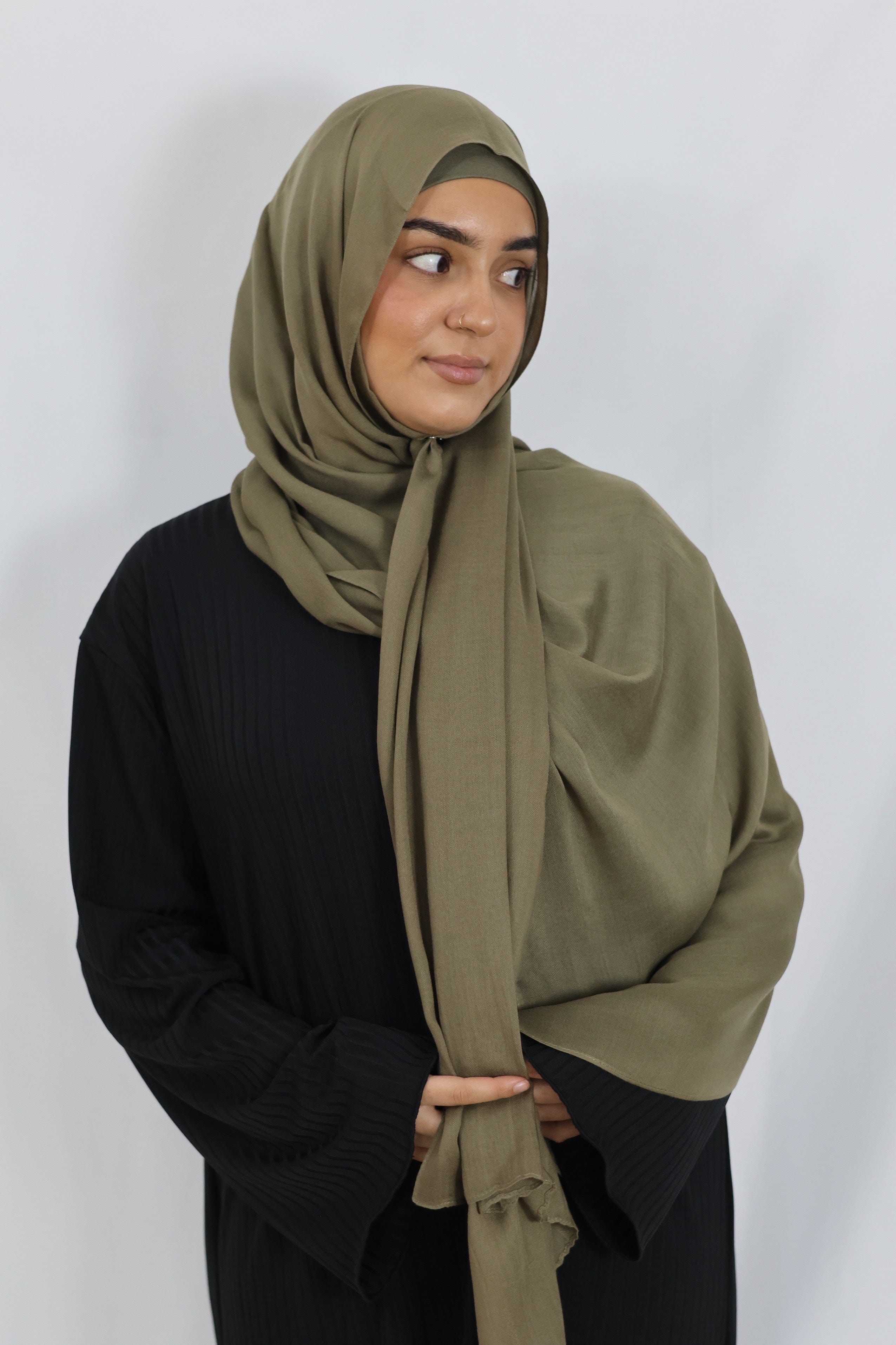 Matchende Luxe ECO Modal Sæt (Dusty Olive) - Image 6