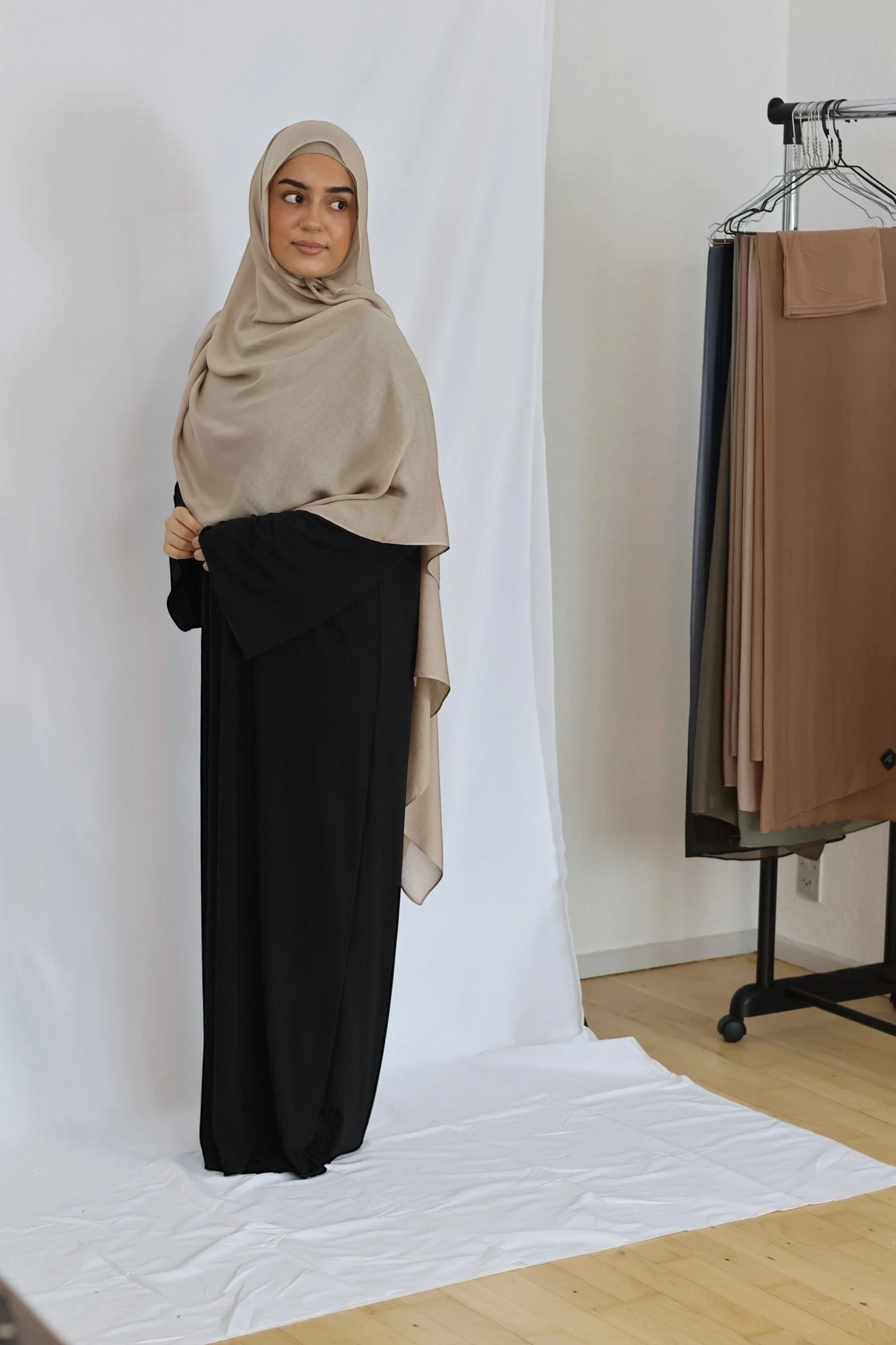 Matchende Luxe ECO Modal Sæt (Sand) - Image 9