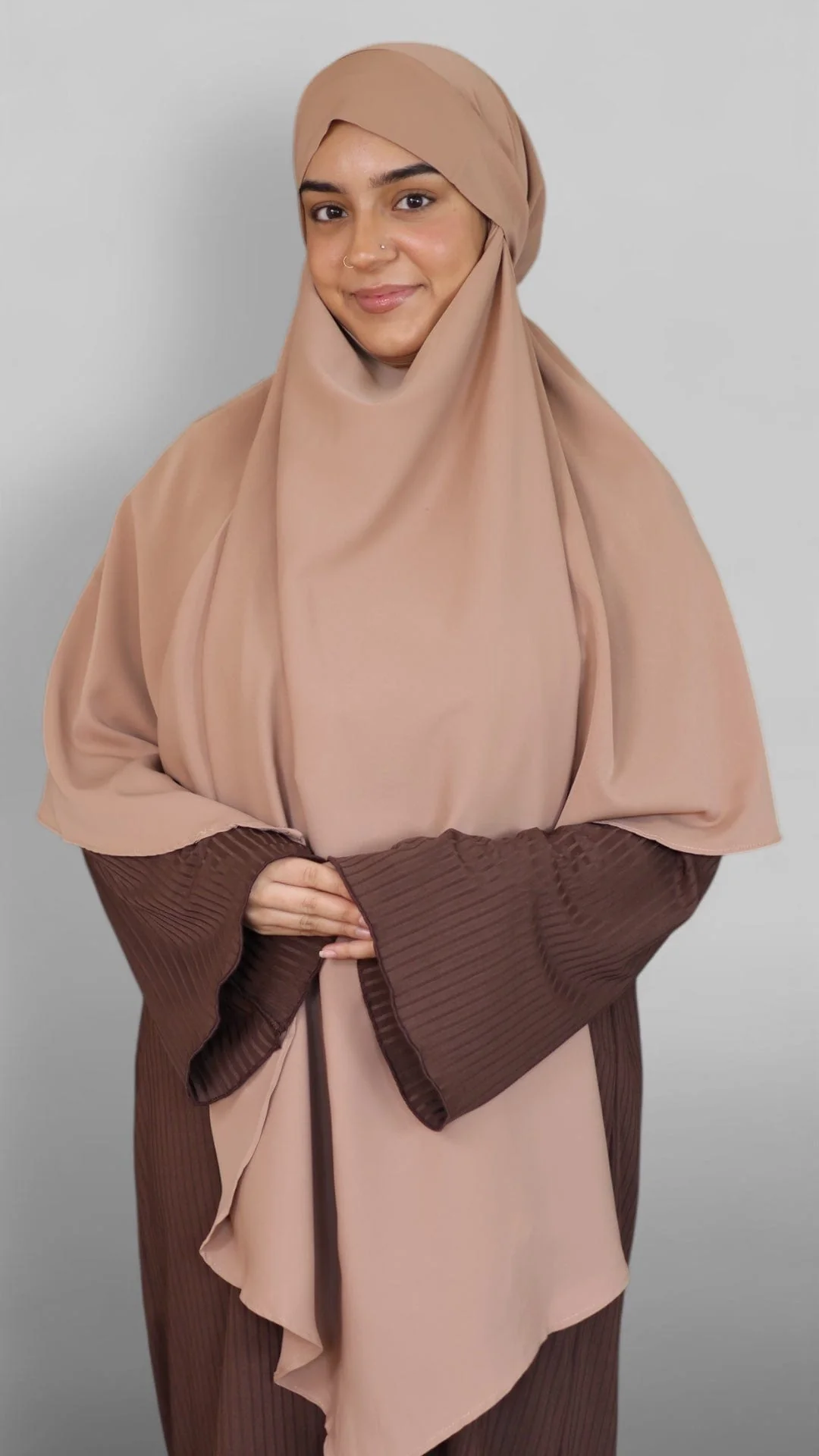 Nidha Tie-back Khimar (Macaroon) - Image 10