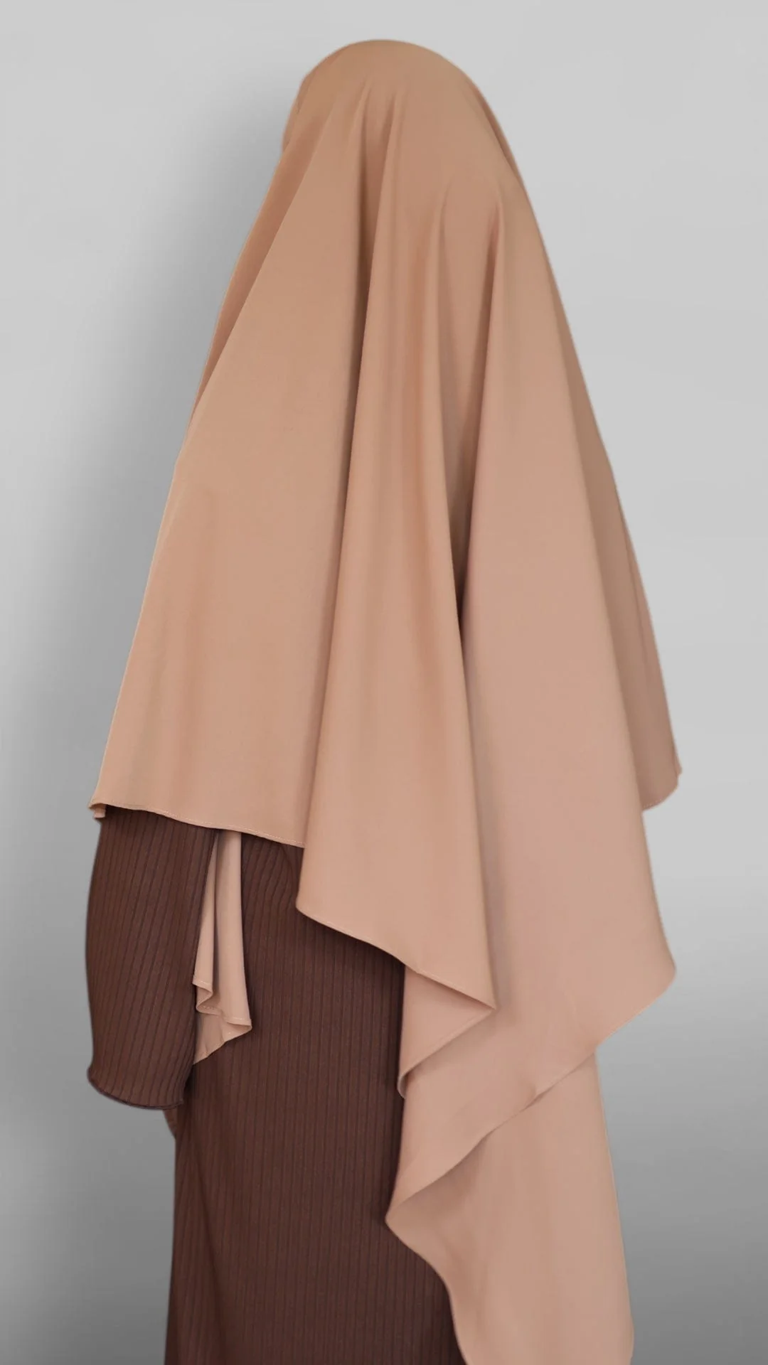 Nidha Tie-back Khimar (Macaroon) - Image 5