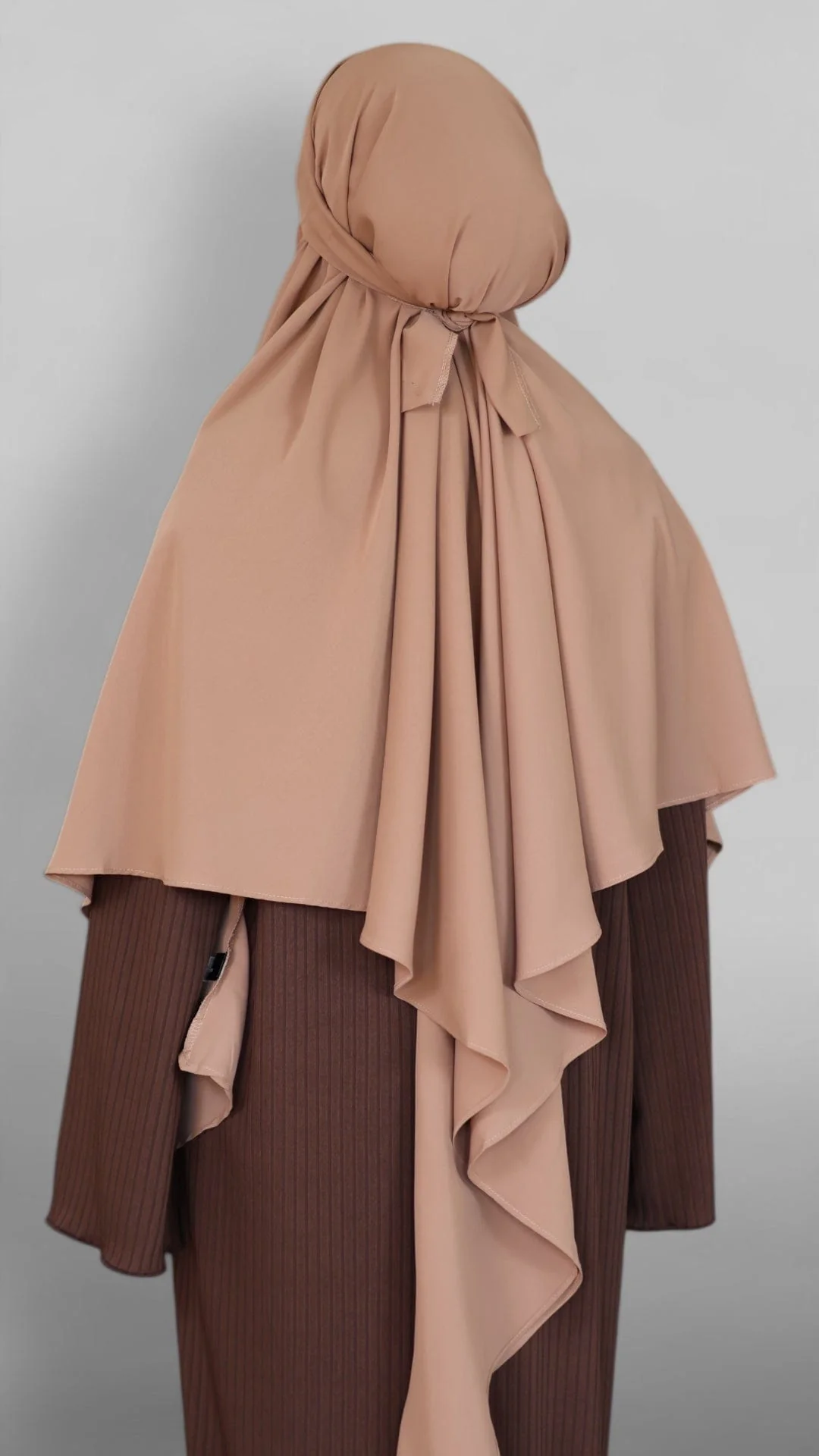 Nidha Tie-back Khimar (Macaroon) - Image 6