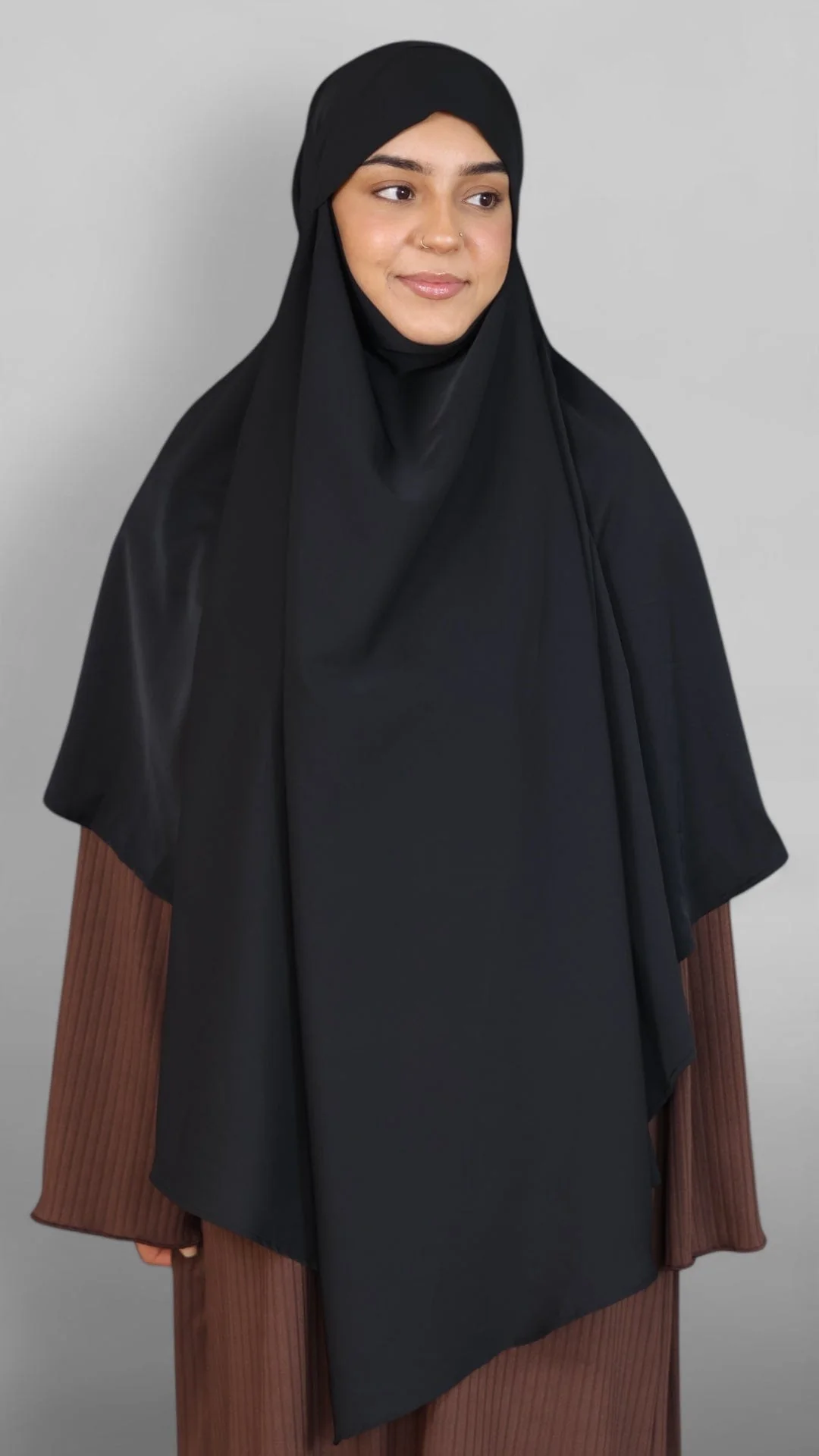 Nidha Tie-back Khimar (Sort) - Image 3