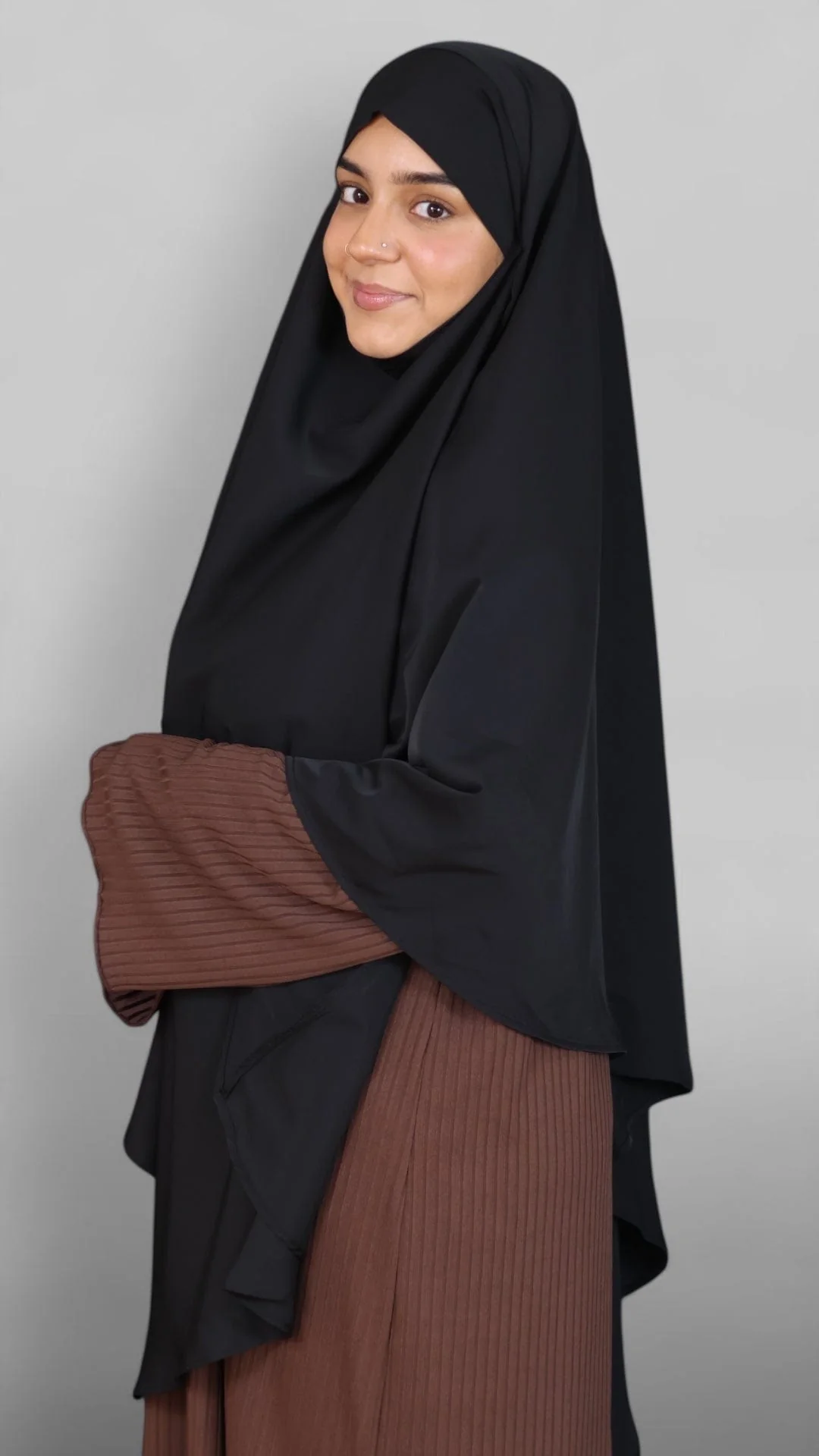 Nidha Tie-back Khimar (Sort) - Image 8