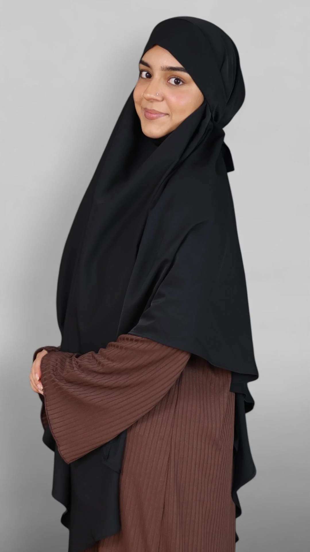Nidha Tie-back Khimar (Sort) - Image 9