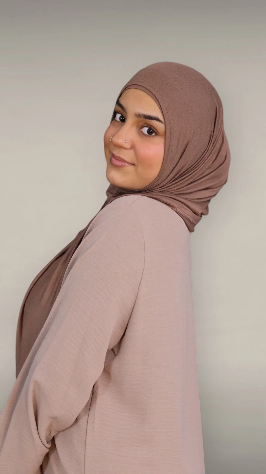Premium Jersey Instant Khimar (Chai) - Image 3