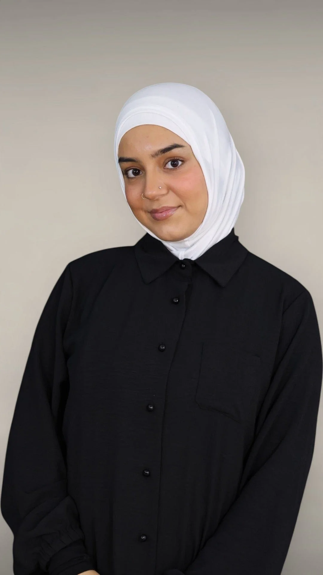 Premium Jersey Instant Khimar (Hvid) - Image 6
