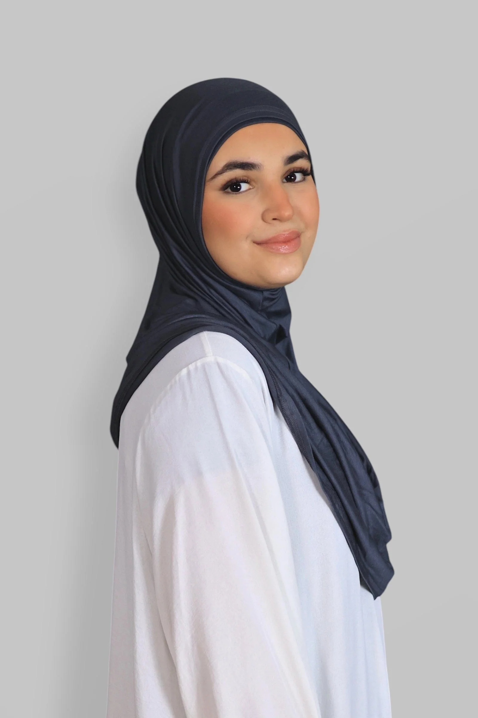 Premium Jersey Instant Khimar (Lava) - Image 3