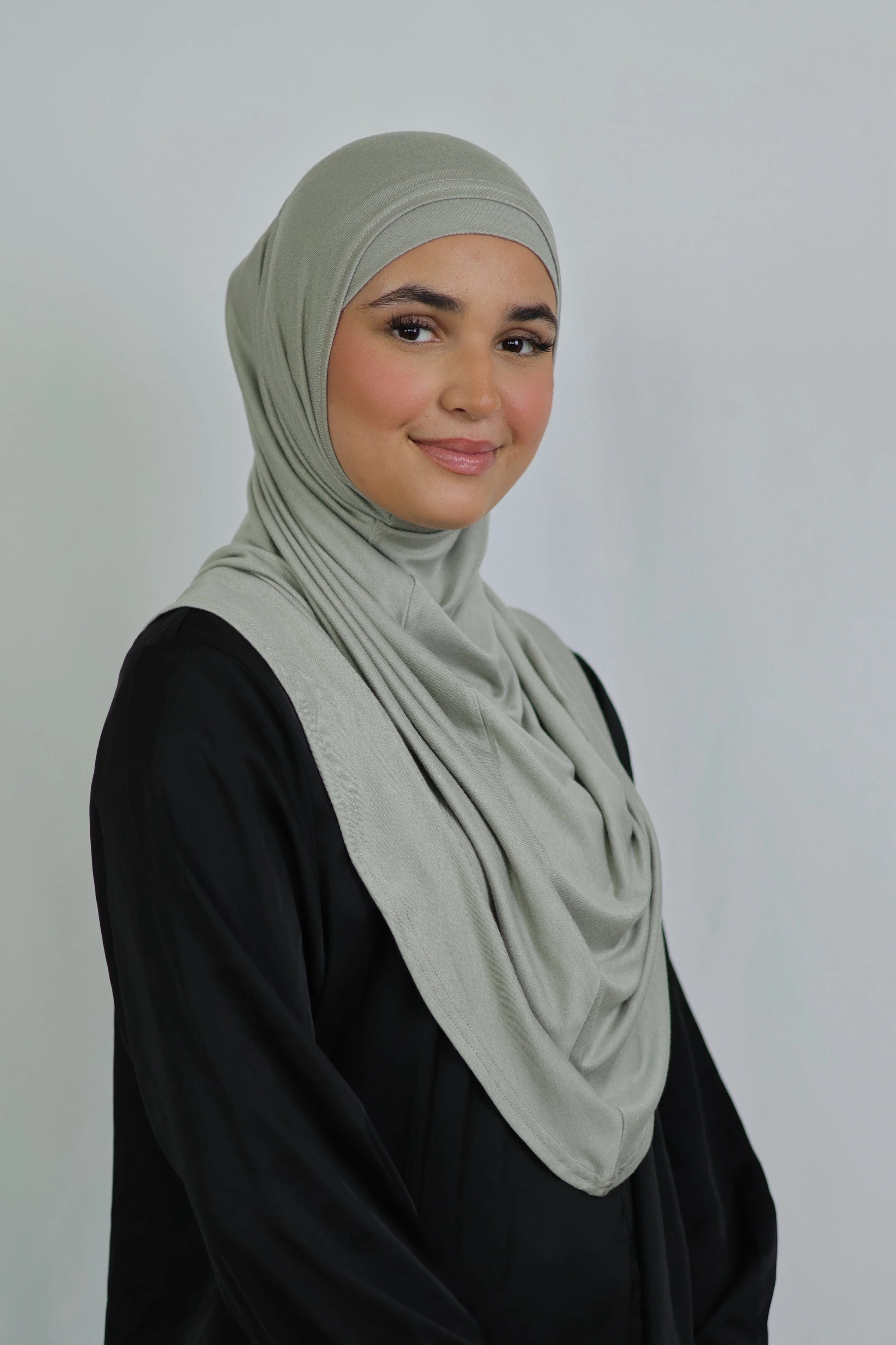 Premium Jersey Instant Khimar (Laurel) - Image 3