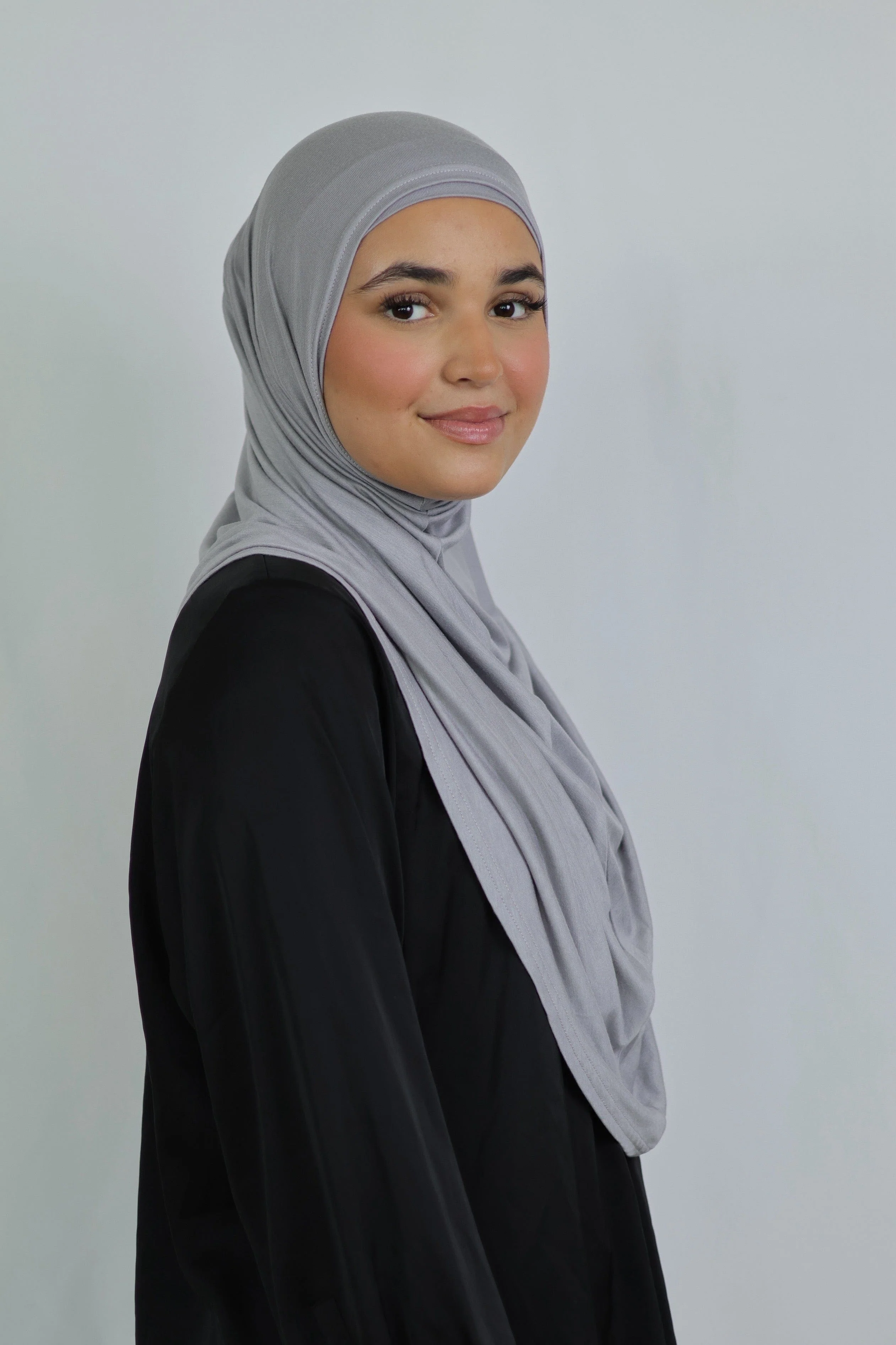 Premium Jersey Instant Khimar (Shadow) - Image 3