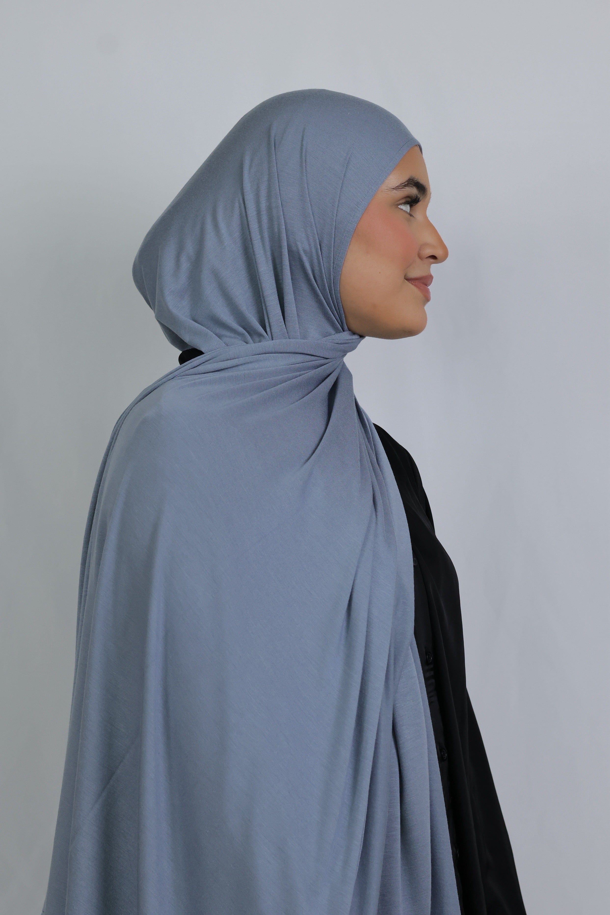 Premium Plain Jersey (Dusty Blue) - Image 4