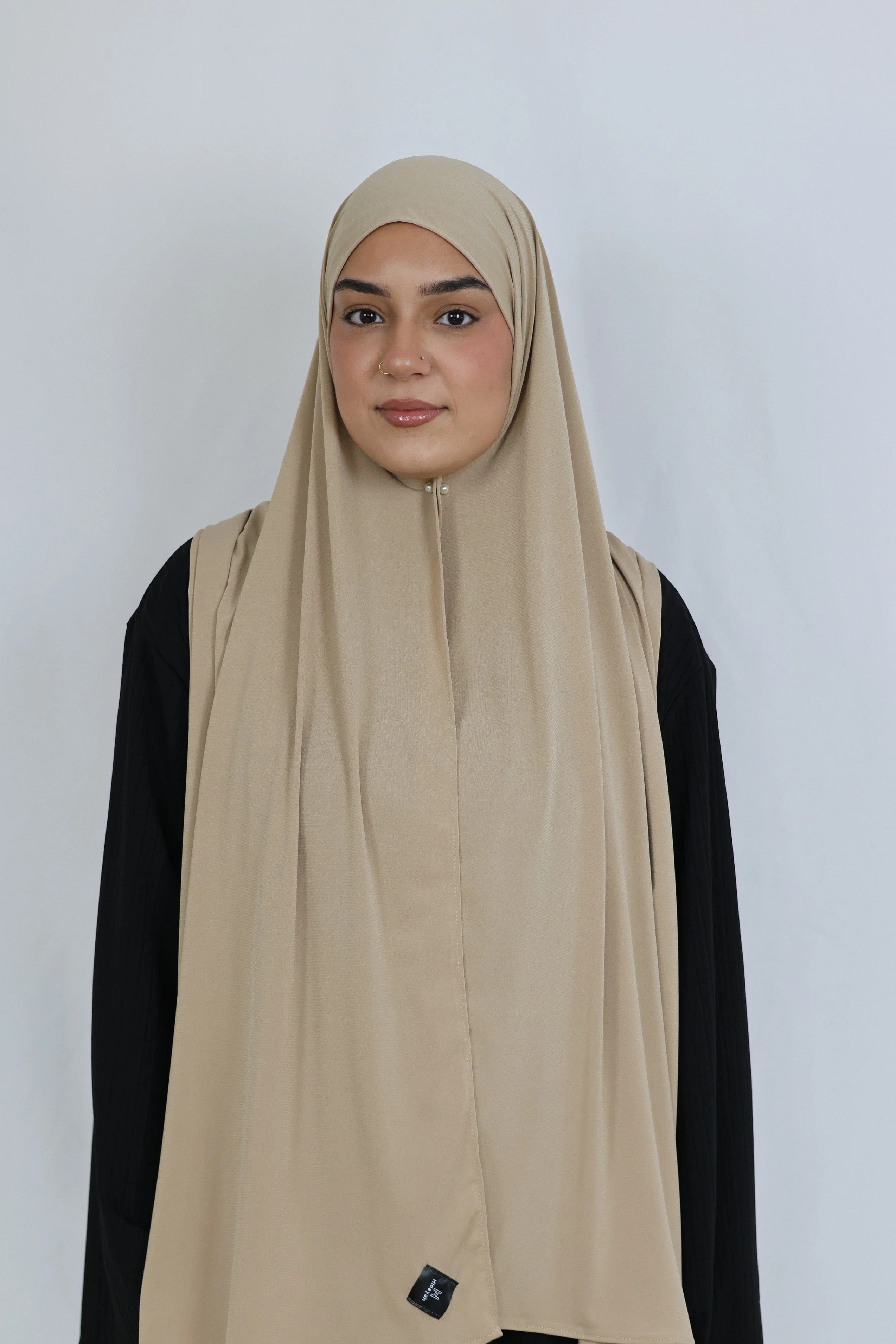 Refined Plain Liquid Jersey (Sand) - Image 4