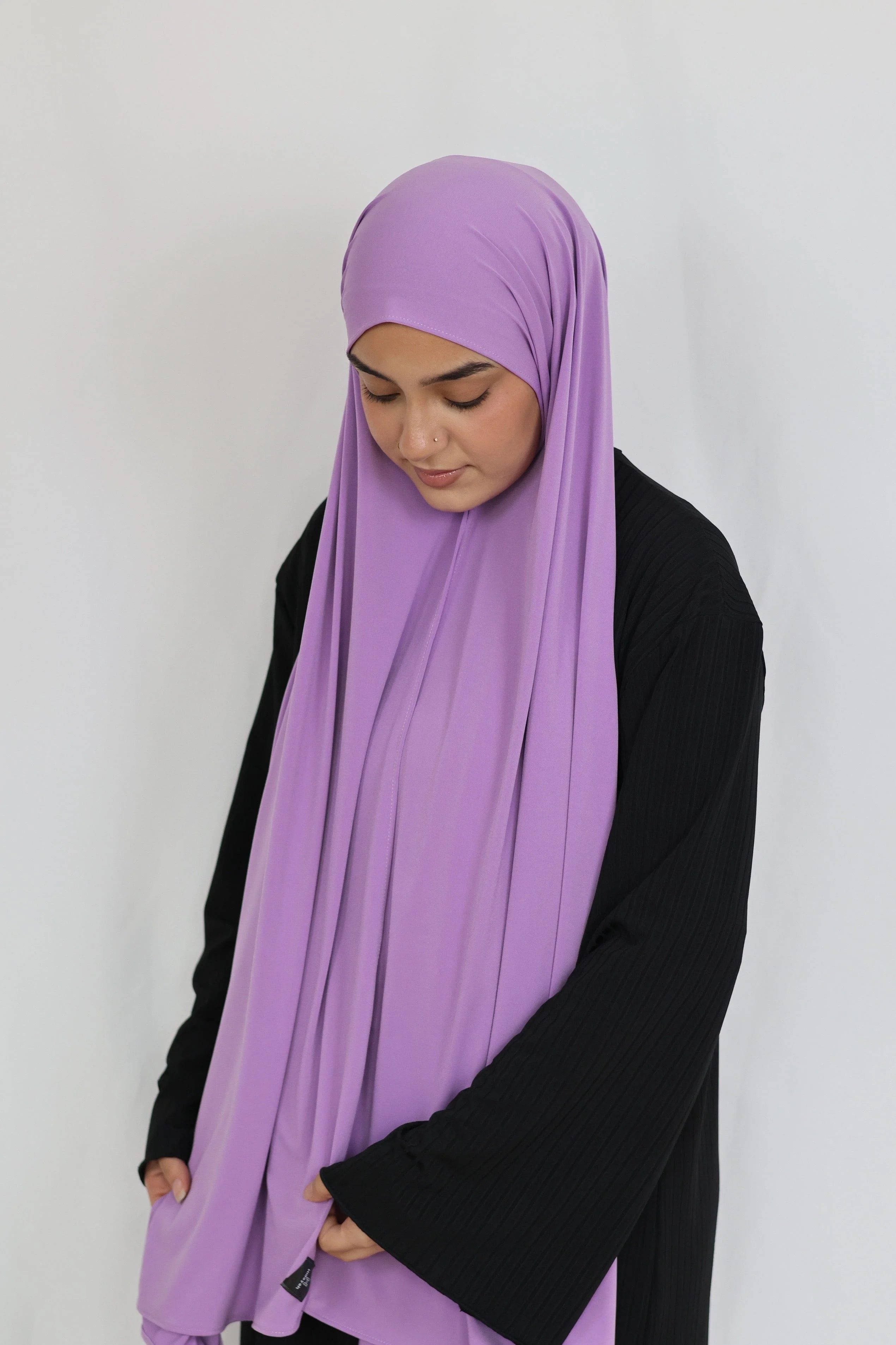 Refined Plain Liquid Jersey (Iris) - Image 3