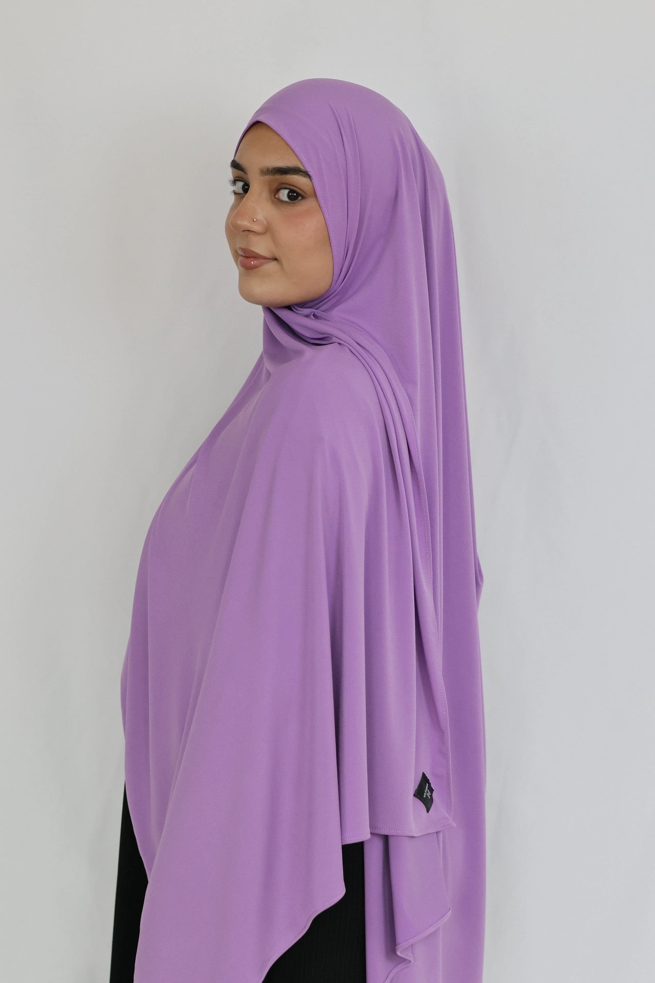 Refined Plain Liquid Jersey (Iris) - Image 4