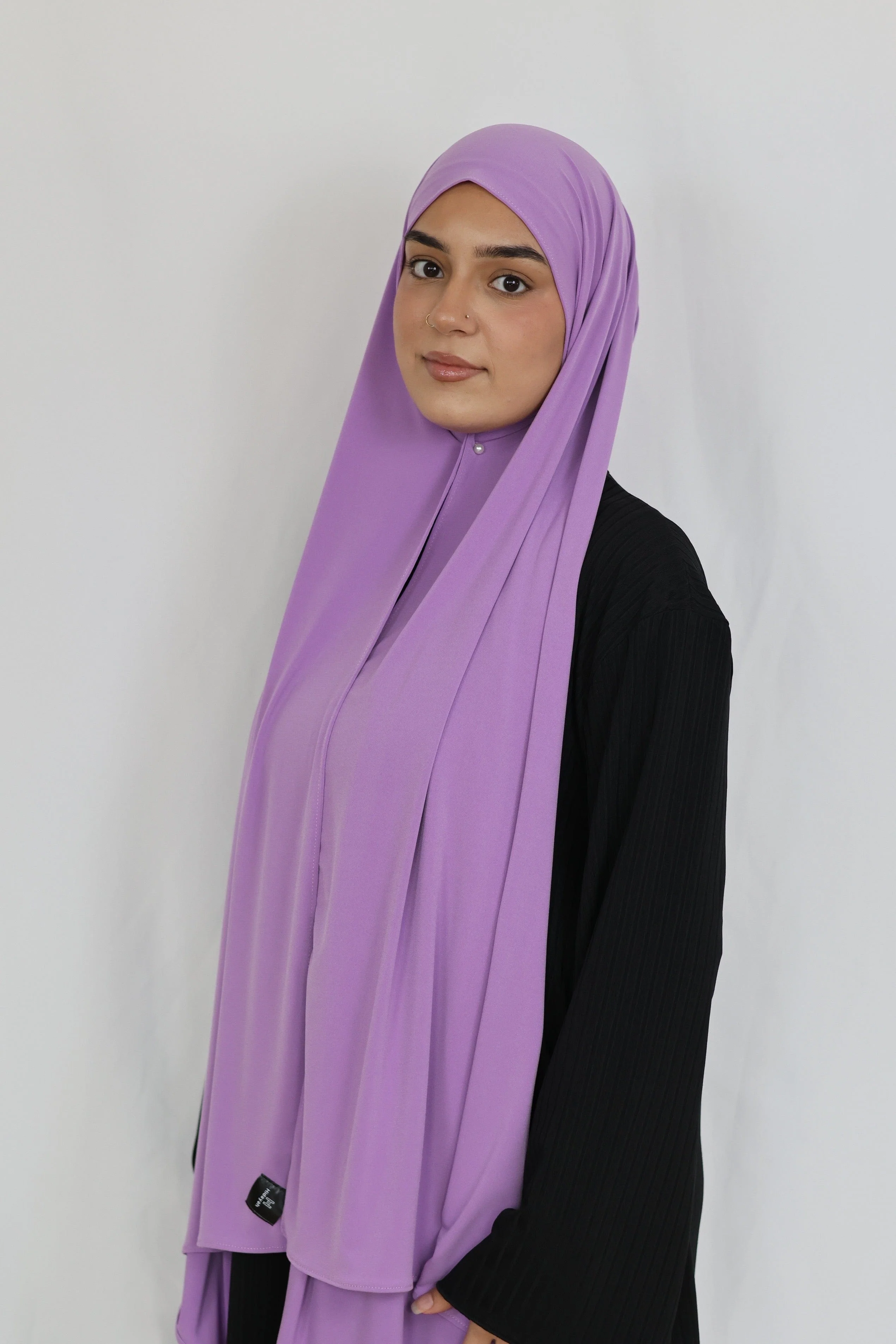 Refined Plain Liquid Jersey (Iris) - Image 5