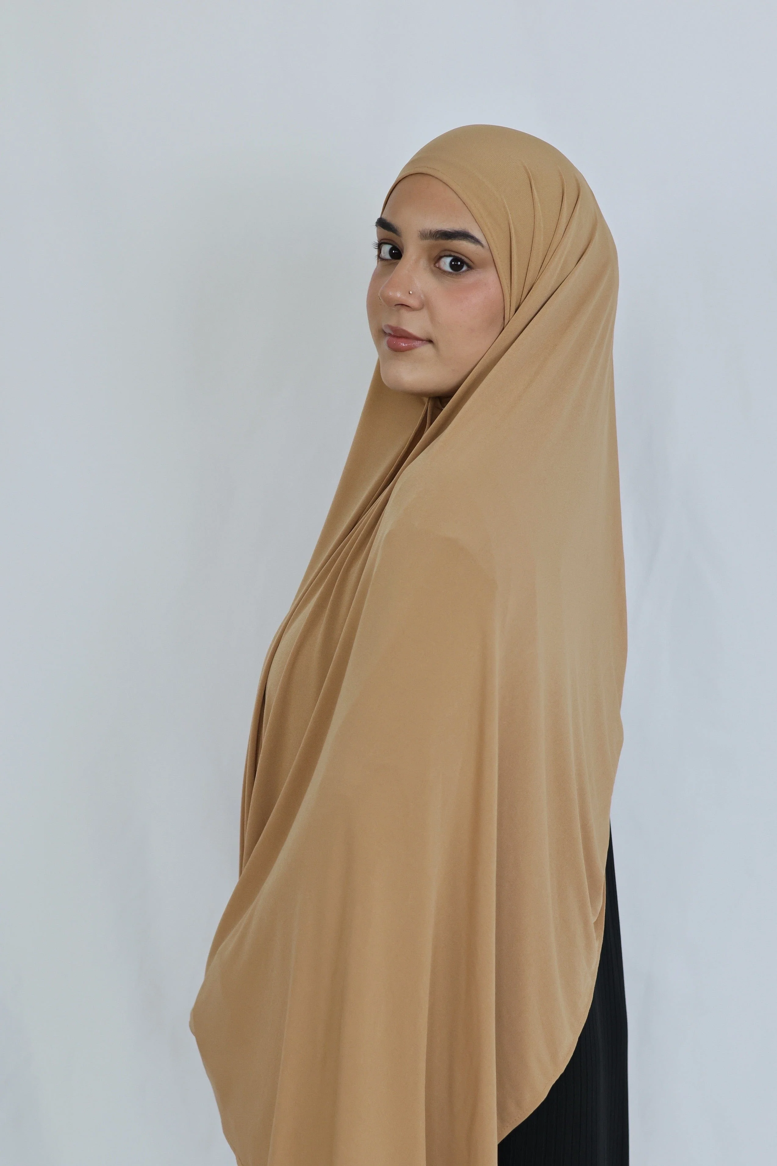 Refined Plain Liquid Jersey (Sahara) - Image 4