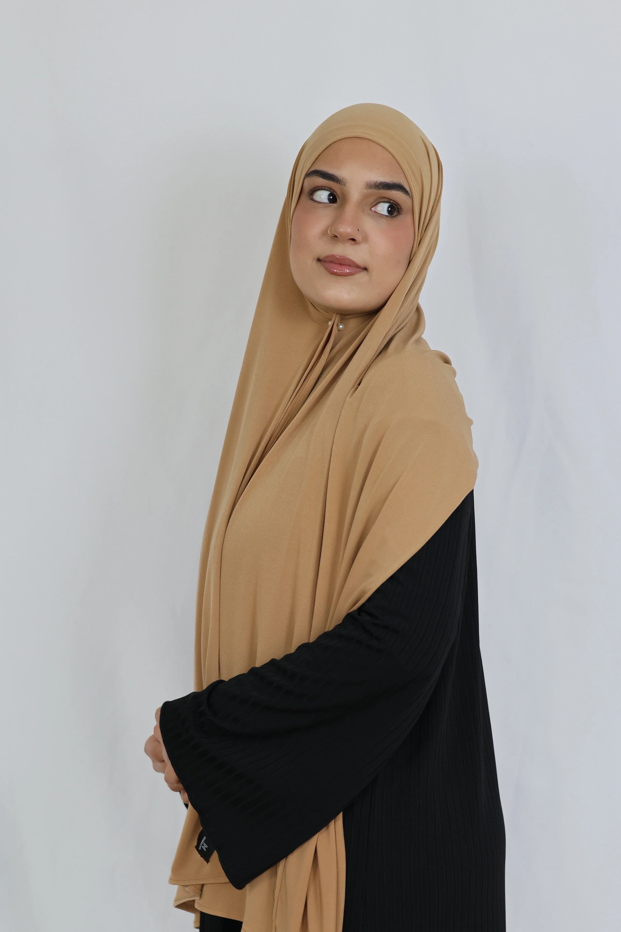 Refined Plain Liquid Jersey (Sahara) - Image 7