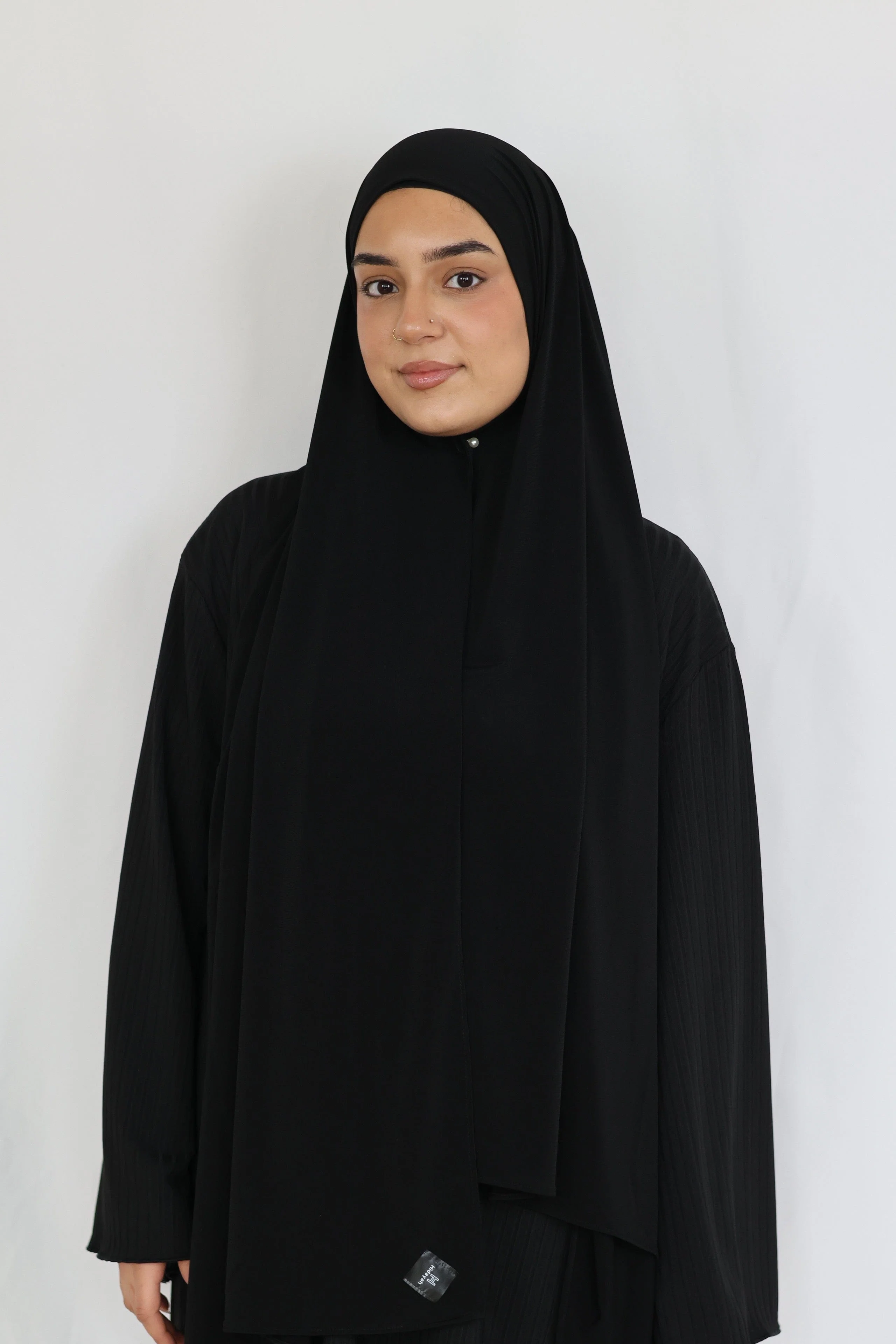Refined Plain Liquid Jersey (Sort) - Image 3